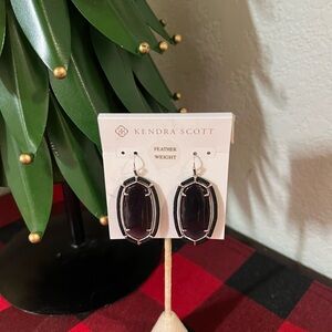 Kendra Scott Rhodium Threaded Elle Fishook Earrings NWT #KSER